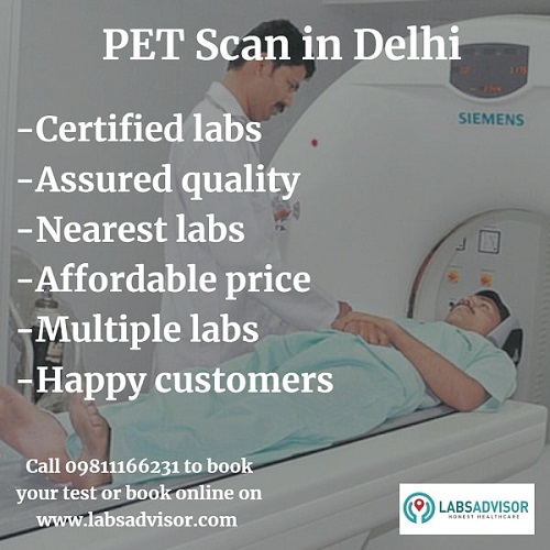 View all the PET scan radiology labs in Delhi and the price offered by them on LabsAdvisor.
