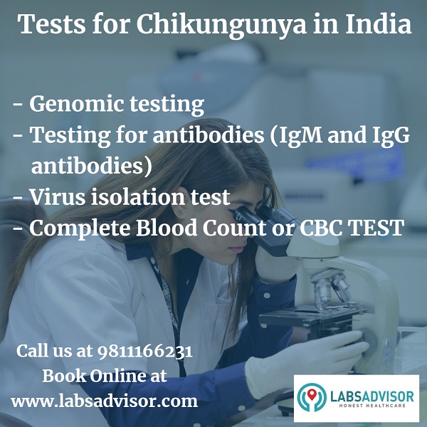Chikungunya tests and price.