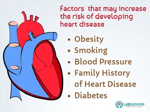 Factors increasing risk of developing heart disease