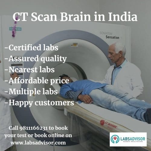 Lowest Brain CT Scan Price in India Through Labsadvisor!