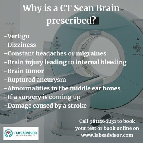 Know more about the reasons why your doctor prescribe a CT scan brain.