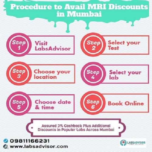 Find MRI scan deals in high quality labs in Mumbai. Also avail exclusive MRI discounts in Mumbai by booking through LabsAdvisor.