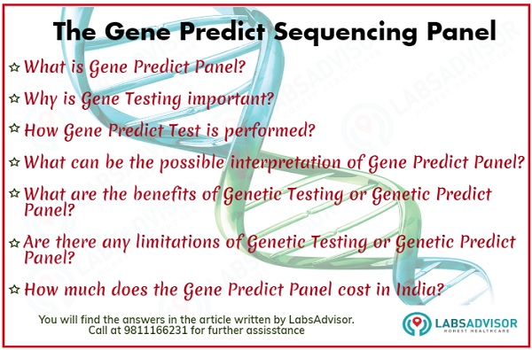 Hereditary Gene Predict Sequencing Panel- Blood Test to know the chances of cancer cell in the body. To book the test call us at +918061970525