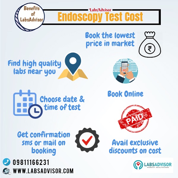 Upto 70 Off on Endoscopy Test Cost Starting ₹2250 only