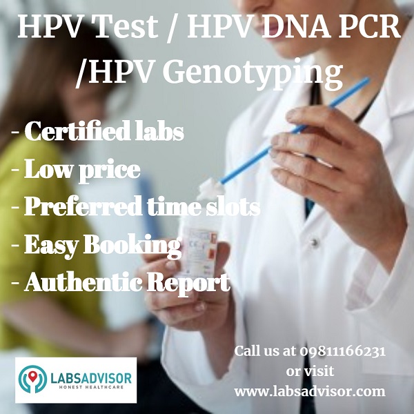 Get discounts on HPV test cost in best labs near you. Know more by calling LabsAdvisor.com at +918061970525.