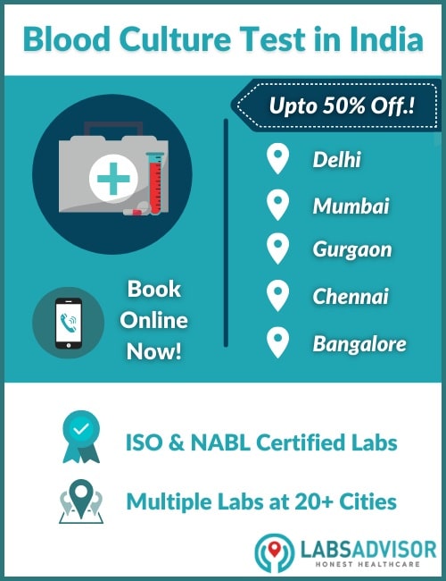 Lowest Blood Culture test price in India!