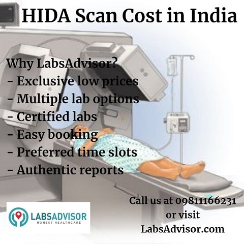 HIDA Scan Price in India through Labsadvisor!