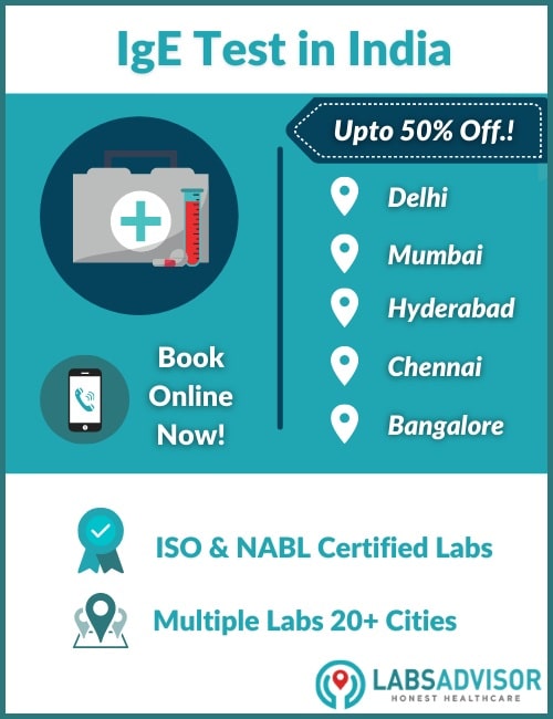 Lowest IgE test cost in India!