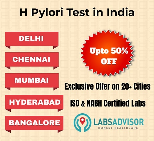 Lowest H Pylori Test Cost in India!