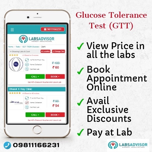Lowest GTT Test Price in Delhi, Gurgaon, Bangalore, Chennai, etc through LabsAdvisor.