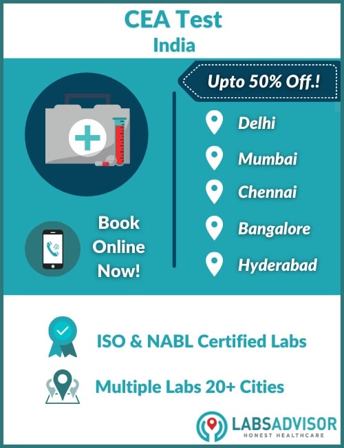 Lowest CEA test cost in India!