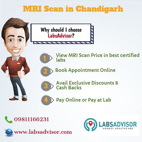 Book MRI Scan in Chandigarh through LabsAdvisor to get the lowest price.