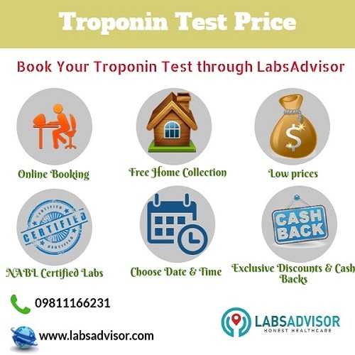 Book your Troponin Test through Labsadvisor to get the lowest Troponin test price.